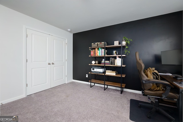 5620 Berney Cir, Powder Springs, GA 30127 - office featuring carpet floors and baseboards
