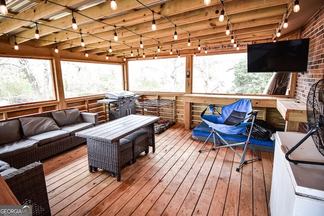 view of sunroom / solarium