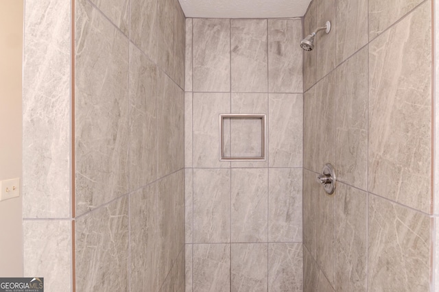 room details featuring tiled shower