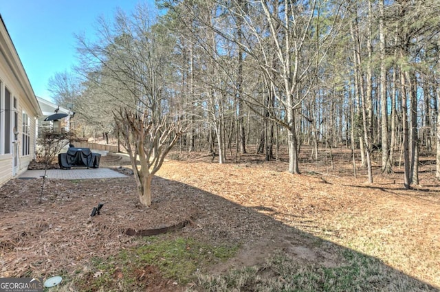 view of yard with a patio