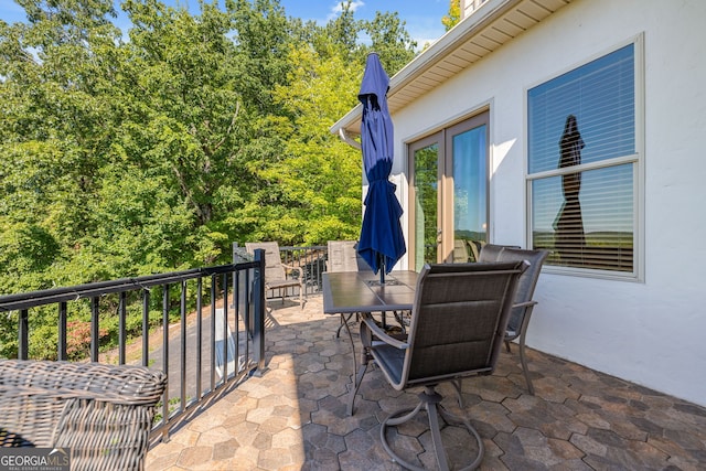 view of patio / terrace featuring outdoor dining space