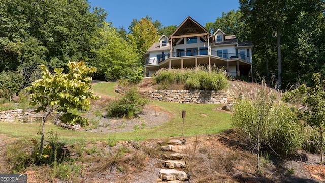 view of rear view of property