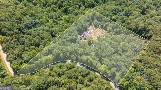 aerial view with a view of trees