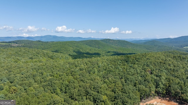 property view of mountains with a view of trees