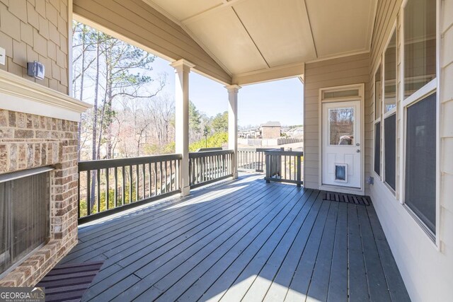 4590 Gablestone Xing, Hoschton, GA 30548 - view of deck