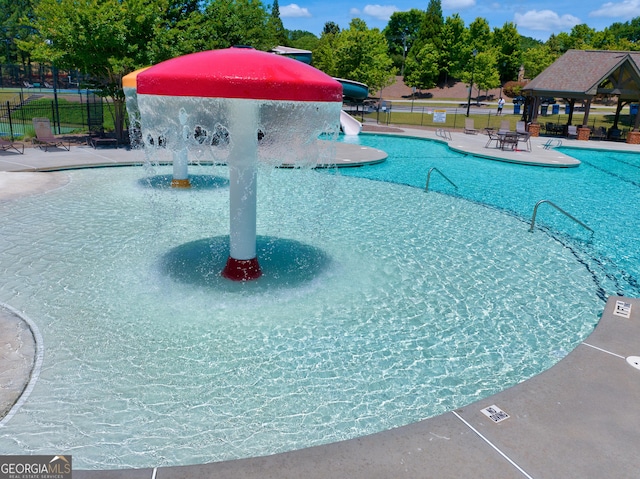 4590 Gablestone Xing, Hoschton, GA 30548 - community pool featuring fence and a gazebo