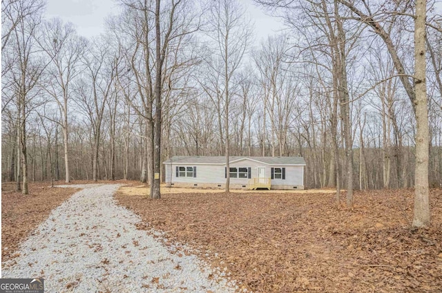 manufactured / mobile home with crawl space