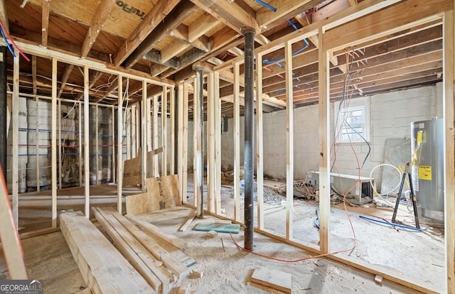 miscellaneous room with water heater