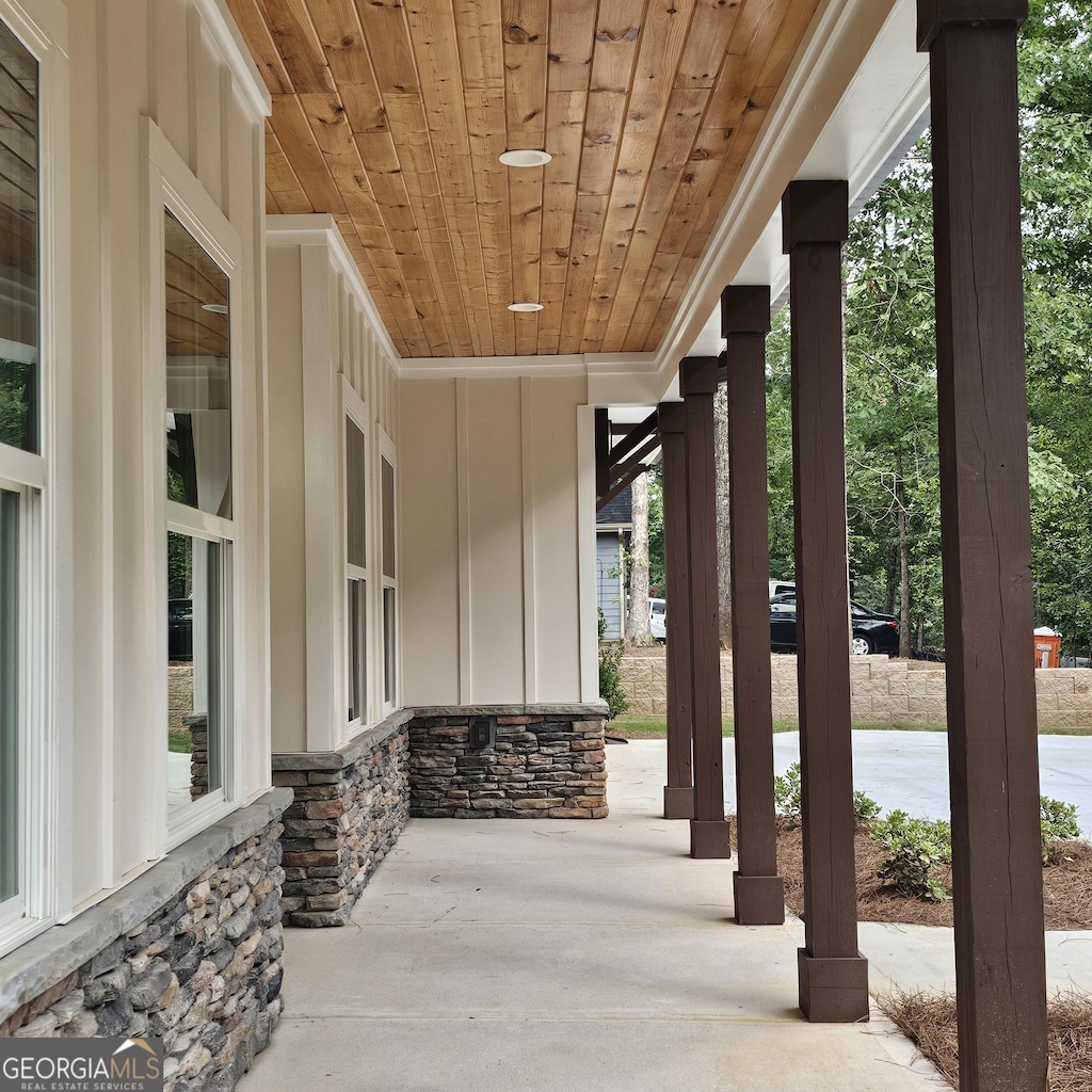 view of patio / terrace featuring a porch