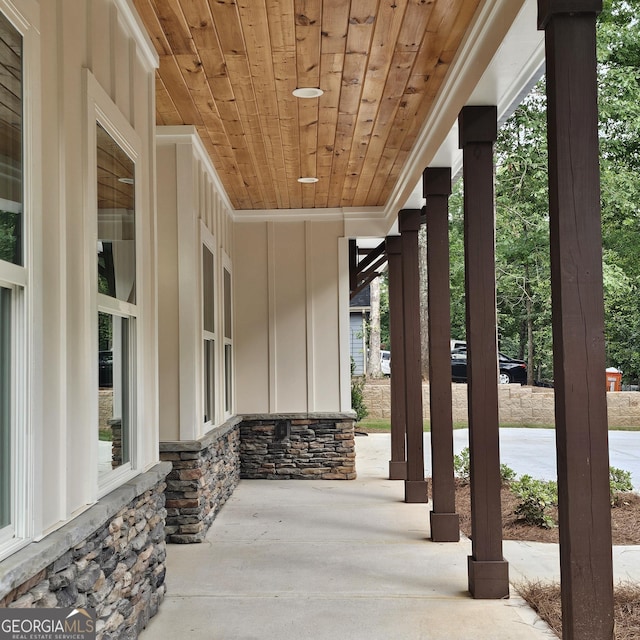 view of patio / terrace featuring a porch