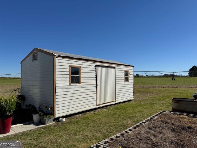 view of shed