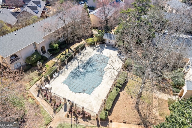 birds eye view of property