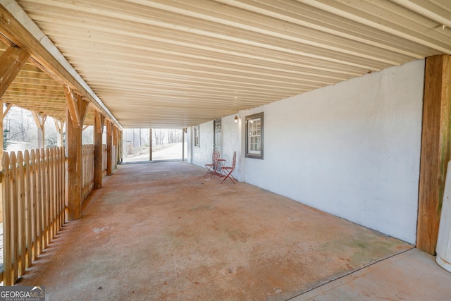 view of patio / terrace with fence