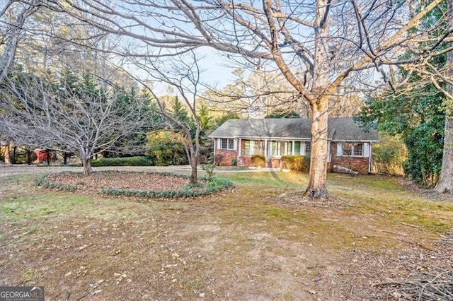 view of ranch-style home