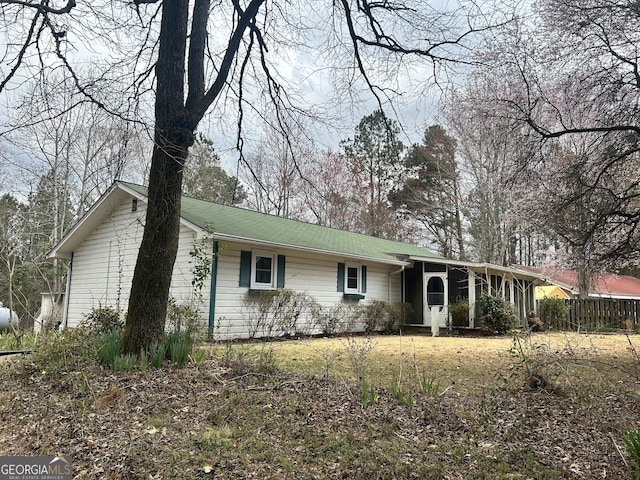 view of ranch-style home