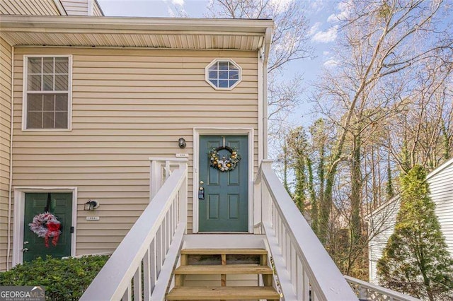 view of entrance to property