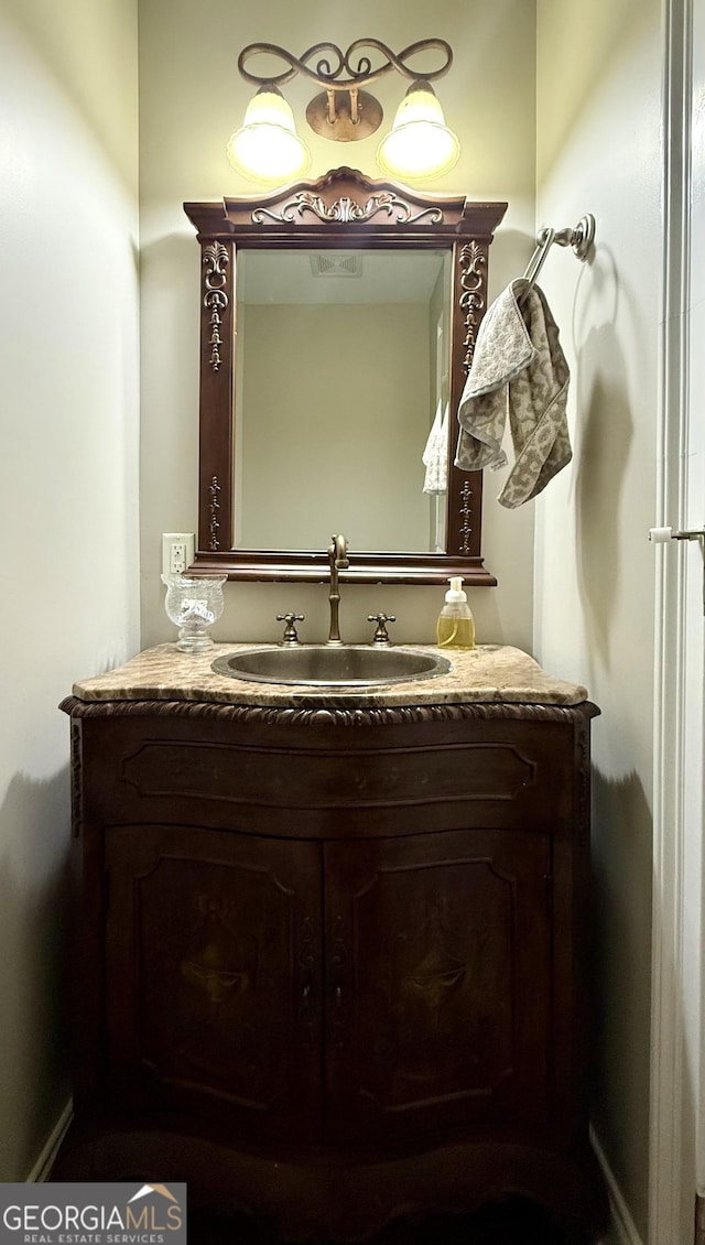 bathroom featuring vanity