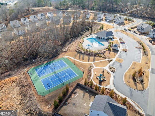 birds eye view of property