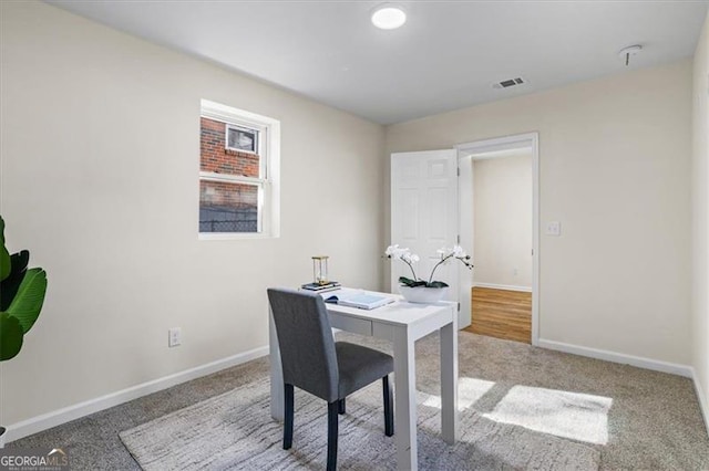 1270 Graymont Dr, Atlanta, GA 30310 - carpeted home office with baseboards and visible vents