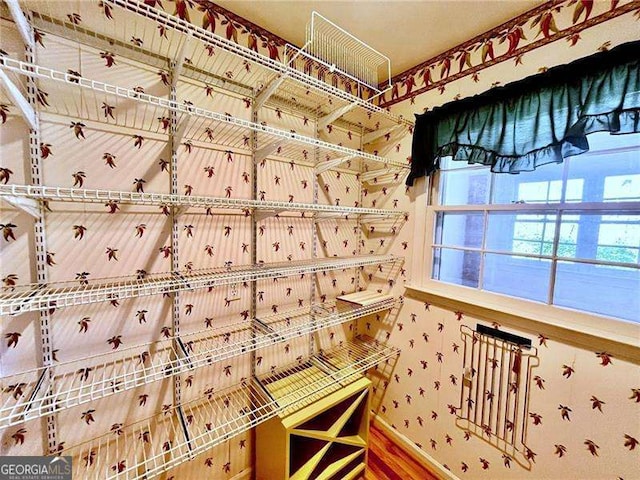 view of sauna / steam room with baseboards