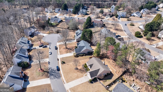 drone / aerial view featuring a residential view