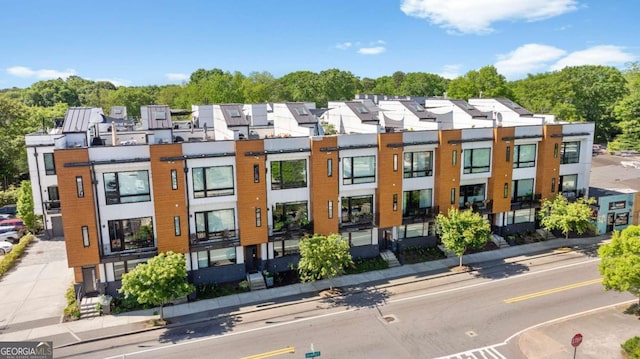 view of property with a residential view