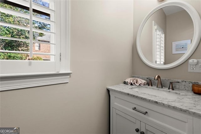 bathroom featuring vanity