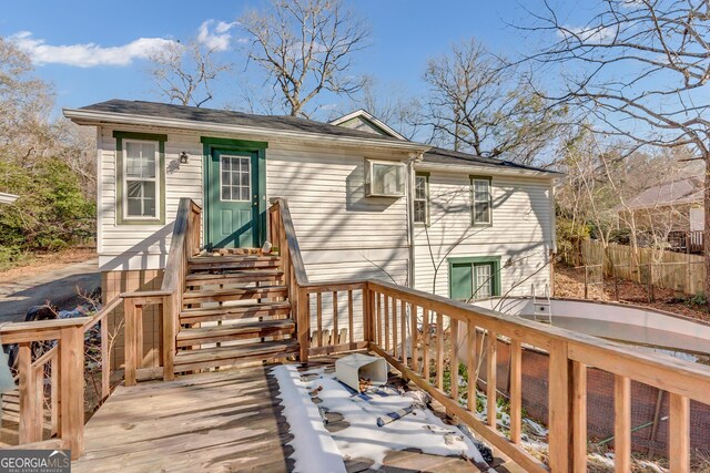 111 Laurel Oak Ln, Warner Robins, GA 31093 - wooden deck featuring fence