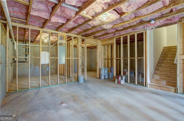 2401 Cotton Gin Row, Jefferson, GA 30549 - unfinished below grade area featuring stairway
