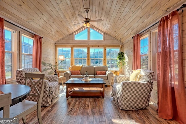 664 River Vista Dr, Dillard, GA 30537 - sunroom with vaulted ceiling and plenty of natural light