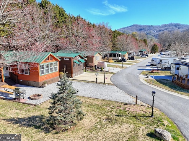 664 River Vista Dr, Dillard, GA 30537 - view of asphalt street with a mountain view