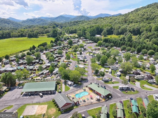 664 River Vista Dr, Dillard, GA 30537 - bird's eye view of a mountain backdrop