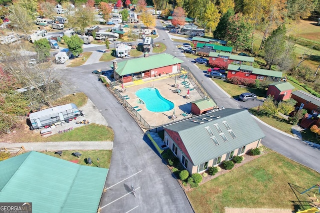 664 River Vista Dr, Dillard, GA 30537 - bird's eye view of a pool area