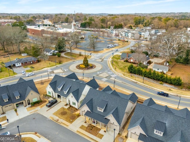 aerial view featuring a residential view