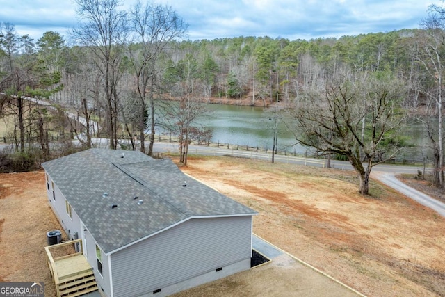 2859 Fortner Rd, Ball Ground, GA 30107 - view of yard featuring a water view and a wooded view
