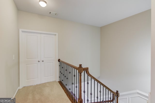 2275 W Village Ln SE, Smyrna, GA 30080 - stairway featuring carpet floors and visible vents