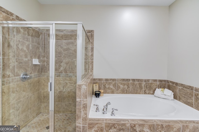 2275 W Village Ln SE, Smyrna, GA 30080 - full bath with a garden tub and a stall shower