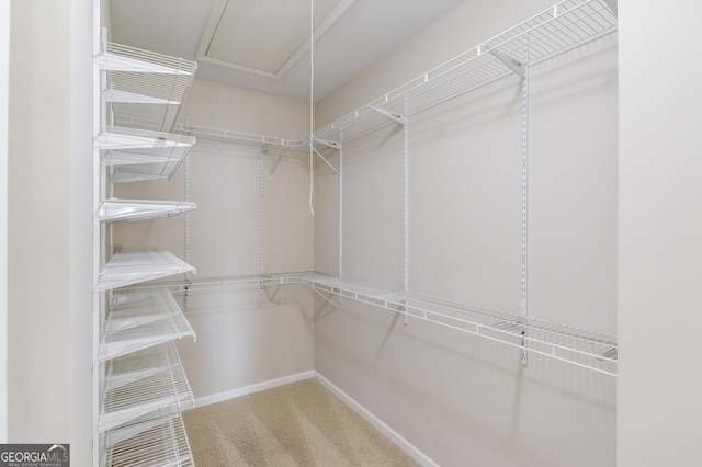 2275 W Village Ln SE, Smyrna, GA 30080 - spacious closet featuring attic access and carpet