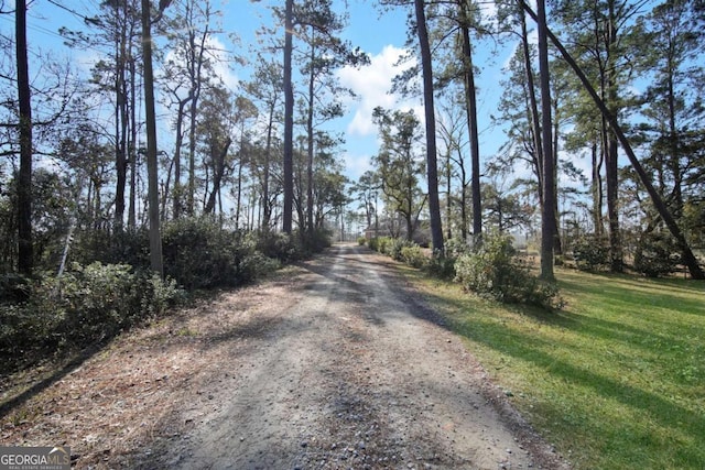 view of road