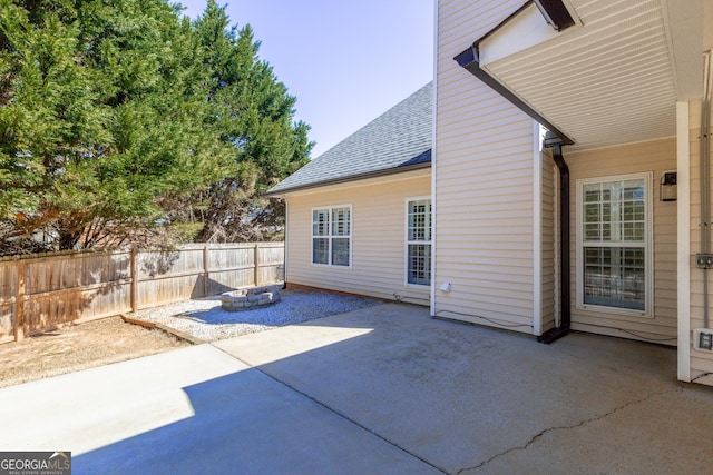 view of patio / terrace with fence