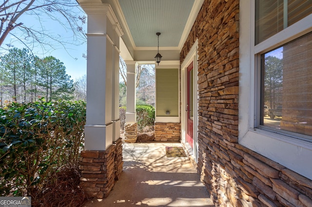 view of patio / terrace featuring a porch