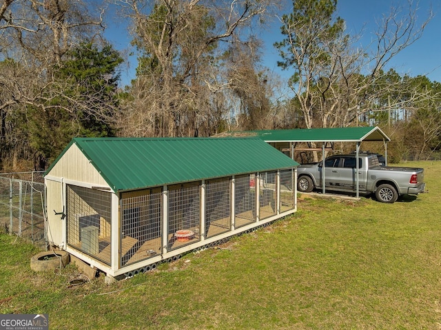 view of outbuilding featuring an outdoor structure