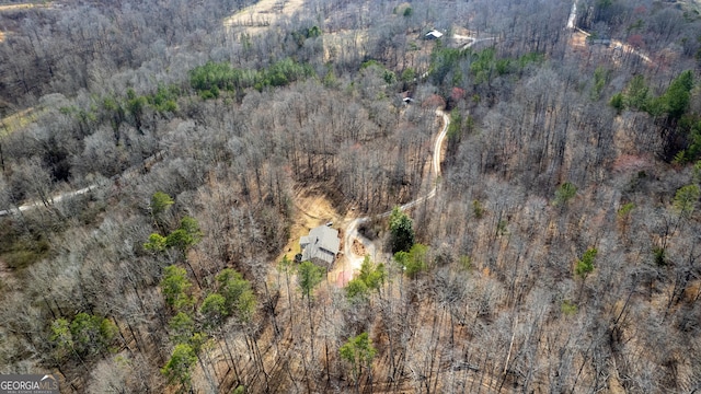 aerial view with a view of trees