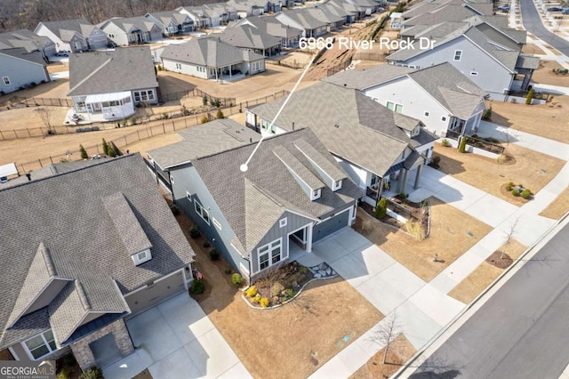 drone / aerial view featuring a residential view