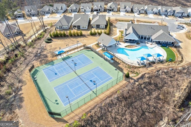 drone / aerial view featuring a residential view