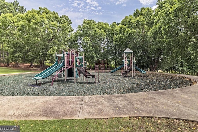 view of community jungle gym