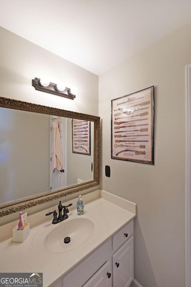 bathroom featuring vanity