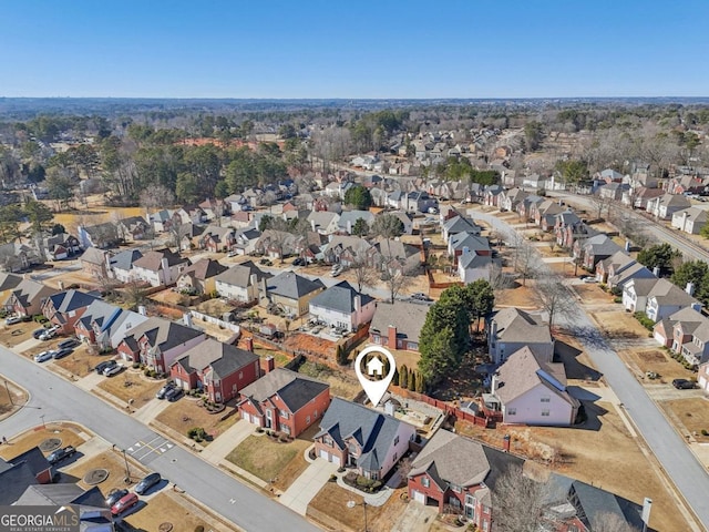 bird's eye view featuring a residential view