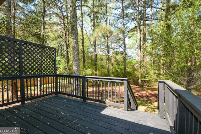 view of wooden terrace