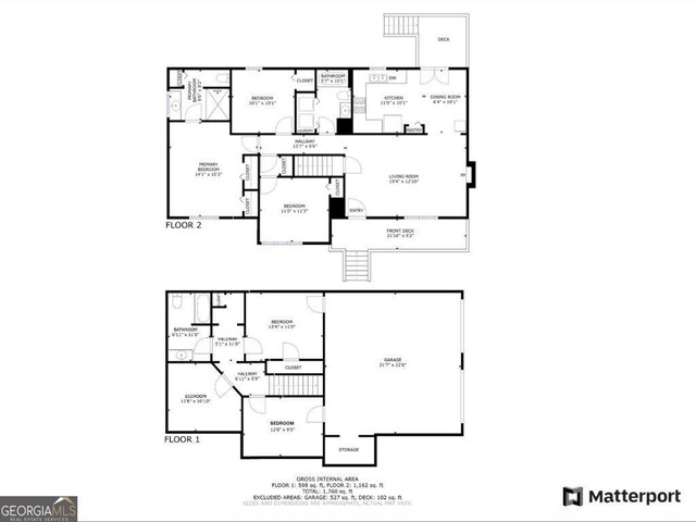 back of house featuring a lawn, a deck, and stairs